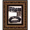 1800?s GEORGIAN JET Mourning 3 row necklace #1963054