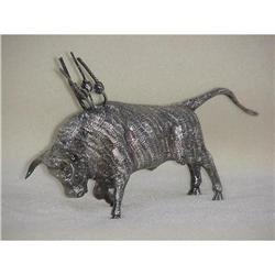 Sterling Silver Bull  #1963065
