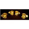 Image 1 : Set of Four Gilded Tole Napkin Rings #1963234