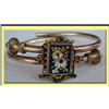 Image 1 : MICROMOSAIC VICTORIAN CROSSOVER BRACELET GOLD #1963256