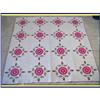 Image 1 : HANDMADE AMERICAN QUILT ROSE OF SHARON c1820 #1963278