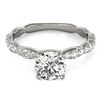 Image 1 : 0.93 ctw Certified VS/SI Diamond Ring 18k White Gold - REF-87A8N
