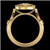 Image 1 : 1.12 ctw VS/SI Diamond Solitaire Art Deco Ring 18k Yellow Gold - REF-250H2R