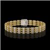 Image 2 : 19.48 ctw Emerald Cut & Oval Diamond Bracelet 18K Yellow Gold - REF-2068M4G