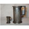 Image 1 : PEWTER "DOUBLE DECILITRE TANKARD" MEASURE CUPS #1907066