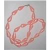 Image 1 : Pink Swirled Lucite Bead Necklace -  24" #1907553