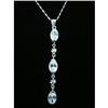 Image 1 : Topaz Dangle Sterling Silver Pendant #1907666
