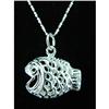 Image 1 : Fish Necklace Sterling Silver Pendant #1907773
