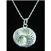 Image 1 : Interwoven Rings Sterling Silver Pendant #1907829