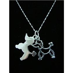 Poodle Lovers Sterling Silver Pendant #1907835