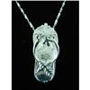 Image 1 : Snowflake Flip-flop Sterling Silver Pendant #1907849