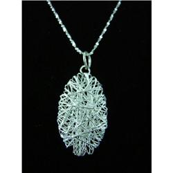 Cute Yarn Cluster Sterling Silver Pendant #1907858