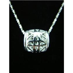 Barrel Slide Sterling Silver Pendant #1907862