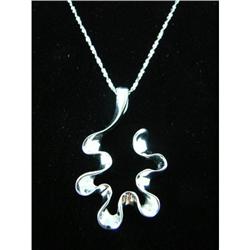 Abstract Spiral Sterling Silver Pendant #1907865