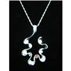 Image 1 : Abstract Spiral Sterling Silver Pendant #1907865