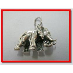 Pure Sterling Silver Elephant Pendant #1907886