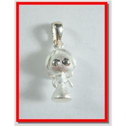 Cute Little Girl Sterling Silver Pendant #1907889