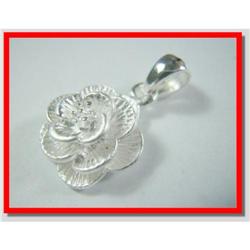 Flower Necklace Sterling Silver Pendant #1907895