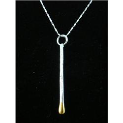 Handmade Juju Stick Sterling Silver Pendant #1907896