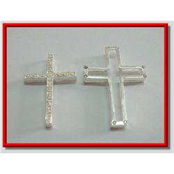 His/Hers Cross Sterling Silver Pendant #1907910