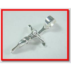 Catholic Cross Sterling Silver Pendant #1907911