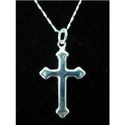 Sterling Silver Christian Cross Pendant #1907913