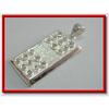 Image 1 : Topaz Domino Sterling Silver Pendant  #1907914