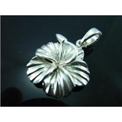 Abstract Flower Sterling Silver Pendant #1907922