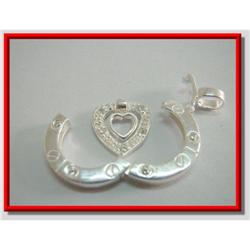 Captive Heart Sterling Silver Pendant #1907925