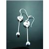 Image 1 : Lotus Dangle Sterling Silver Earrings #1907948
