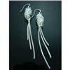 Image 1 : Handmade 3D Designer Sterling Silver Earrings #1908051