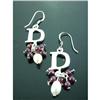 Image 1 : Bead & Chain Dangle Sterling Silver Earrlings #1908099