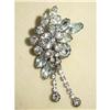 Image 1 : Clear Handset Rhinestone Brooch #1908163