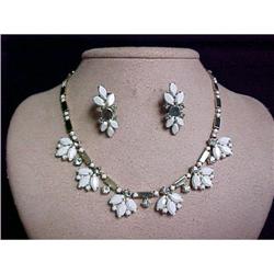 Floral Necklace and Earring Set, #1908291