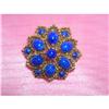 Image 1 : SIGNED Panetta Lapis-Color Stones Brooch/Pin NM#1908347