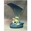 Image 1 : Roseville Cornucopia Vase Zephyr Lily 204-8" #1908351