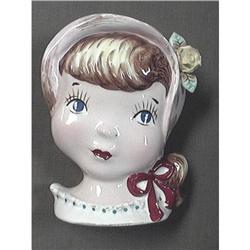 Mary Lou Head Vase Wall Pocket by Relpo #1908353