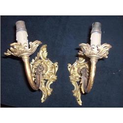 French Bronze Louis XV Wall Sconces #1908362