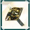 Image 1 : enduring GREEN Baltic Amber STERLING  Cuff #1908727