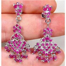 WOW~Princess RUBY Sterling Earrings #1908787