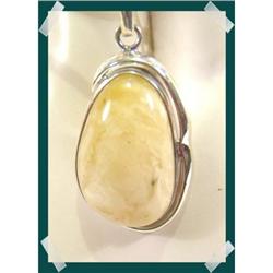 Butter DELIGHT Baltic Amber Sterling Pendant~25#1908797