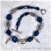 Image 1 : FABULOUS Lapis NUGGET Gemstone Sterling Choker #1908810