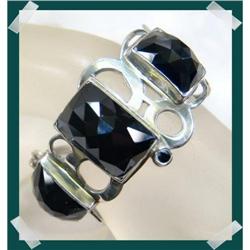 Absolutely Enchanting FULLY Faceted BLACK onyx #1908889