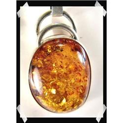 BOLD Honey Baltic Amber Sterling Pendant~23.3 #1908921