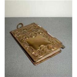 Antique Brass Note Pad with Mech Pencil #1908979