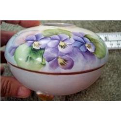 T&V Hair Receiver - Handpainted Violets #1909013