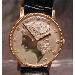 Jean MARC Gold Piece Watch LIBERTY Head SWISS #1909134