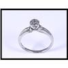 Image 1 : Simple 14K White Gold Diamond Ring #1909305