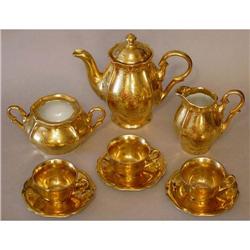 Gold Porcelain Tea/Coffee Set (9 pieces) - #1909426