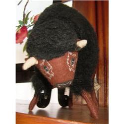 Annalee Felt Wool Stuffed Buffalo Doll Toy #1909463